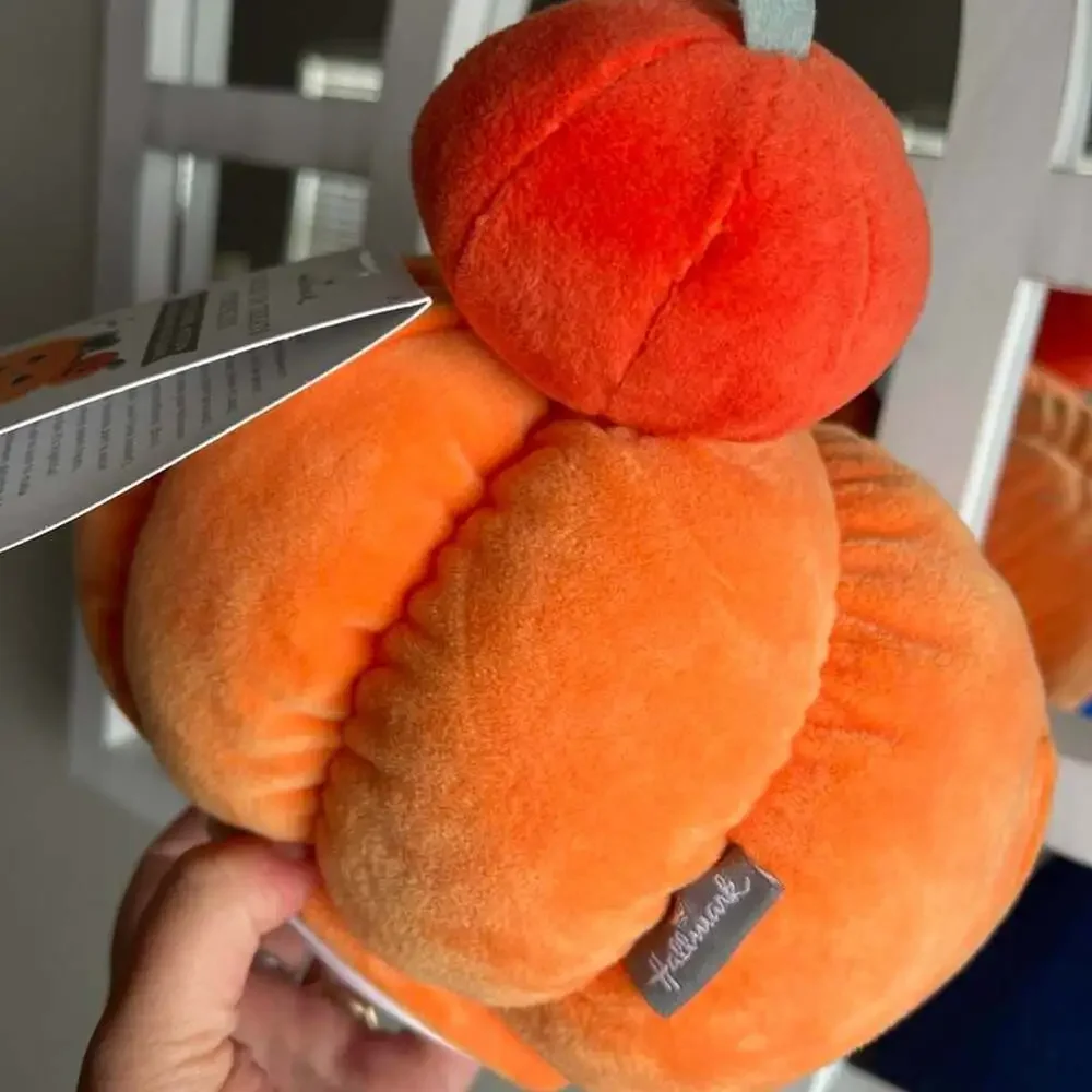 Hallmark Tricks or Treats Pumpkin Animated Glow-in-the-Dark Plush